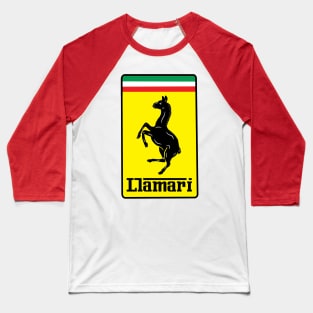 Llama Horsepower Baseball T-Shirt